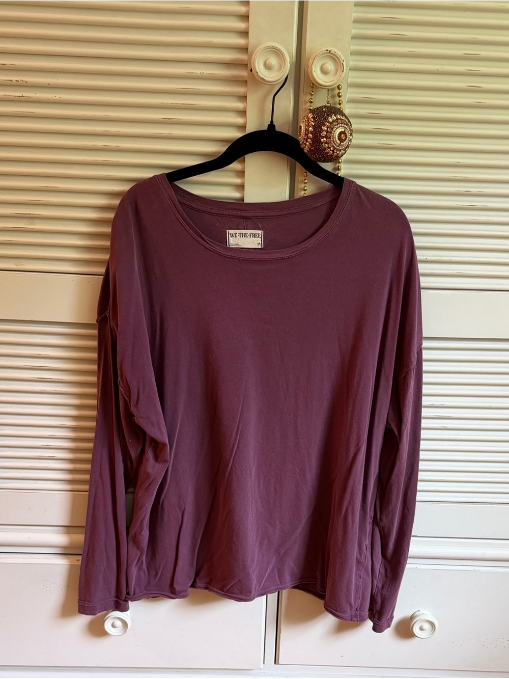 We The Free-Free People Long Sleeve Crewneck Top - Medium